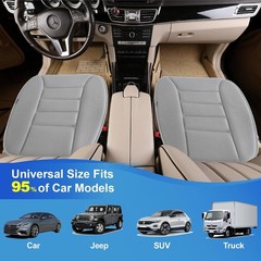 Premium Car Seat Cushion with Comfort Memory Foam and Non-Slip Rubber Bottom