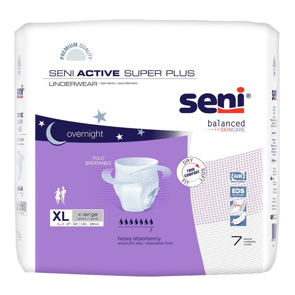 Seni Disposable Underwear X-Large Heavy 7 Ct