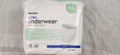 McKesson Ultra Underwear Size XL 58-68 Waist 2 Pack Heavy Adult Diapers 14 Count