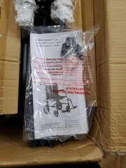 Medline Durable Folding Steel Transport Wheelchair Gray Frame Microban Teal