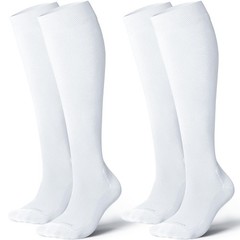 Bamboo Viscose Knee-High Compression Socks for Men & Women – 15-20mmHg Support