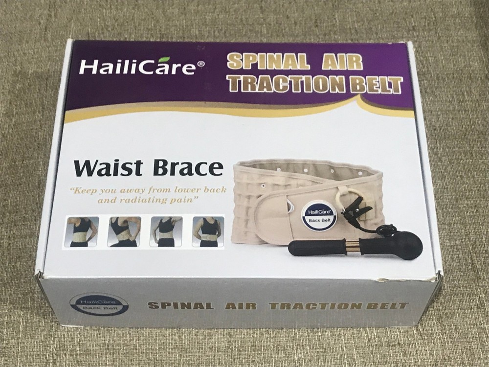 Hailicare Spinal Air Traction Belt Decompression Back Belt Waist Brace New
