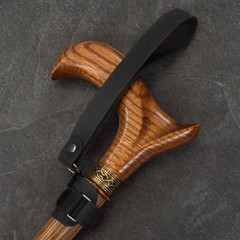 Asterom Handmade Leather Cane Strap – Stylish Wrist Strap for Canes and Walking