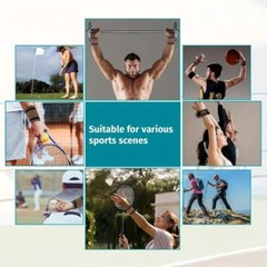 4 PCS Copper Sports Wrist Band Brace Wrap Adjustable Support Strap Carpal Tunnel