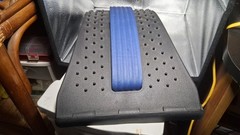 SpineDeck Lumbar Back Support Stretcher Spine Decompression Device Black/Blue