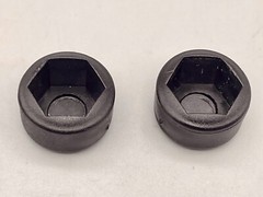 Axle Nut End Caps, 2 Pack, Parts For Rollator Walker Drive R726 and R728