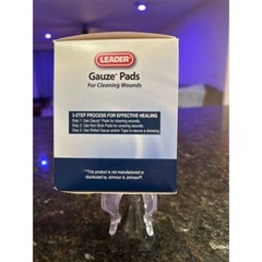 Leader Gauze Pads 25ct Hypoallergenic Wound Care Essentials