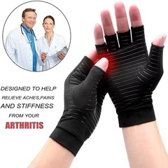 Copper Arthritis Compression Gloves Hand Support Pain Relief Joint Self Care