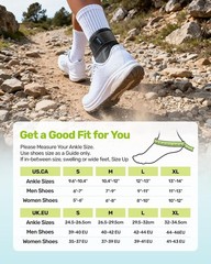 Quick Lace Up Ankle Brace with 2 Metal Support Stays, Breathable Stabilizer f…