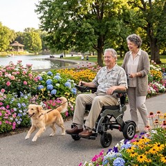 Lightweight Foldable Electric Wheelchair 265Lb 250W Power Motor Joystick