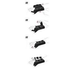 Actimove Wrist Splint w/Abducted Thumb Right Black Large (7-1/2″ – 8-1/2″)