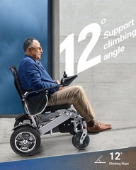 Intelligent Foldable Electric Wheelchair All Terrain 4 Wheels Mobility Scooter