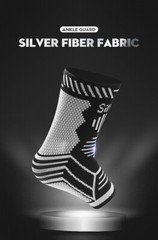 Copper Ankle Brace Compression Sleeve Support Socks Foot Fasciitis Pain Relief
