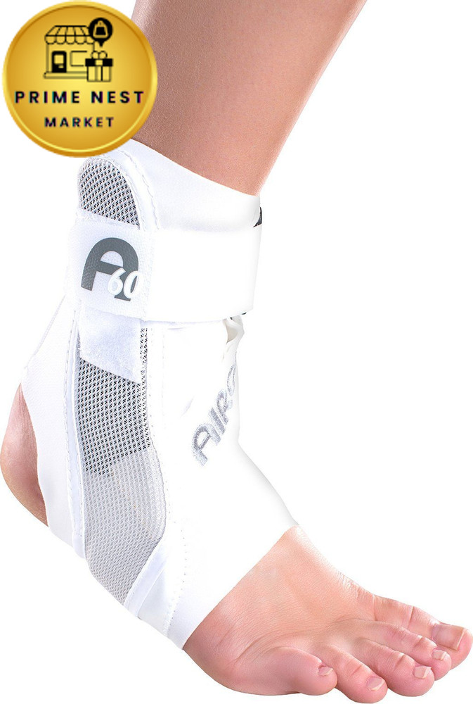 Aircast A60 Ankle Support Brace, Right Medium (Pack of 1), White (Right Foot)