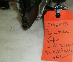 TWO WHEELCHAIR MOTOR QUANTUM DRVASMB1904 AND DRVASMB1903 WITH CASTERS AS PICTURE