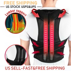 Back Posture Corrector Belt Men Women Straightener Brace Support Orthopedic Vest