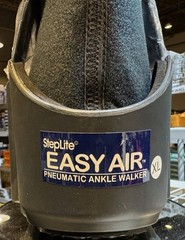Steplite Easy AirTM Pneumatic Post Op Boot Ankle Walker, High Height, XL, Black/