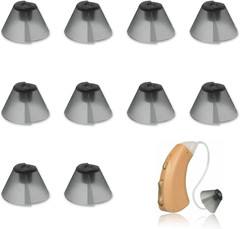 10-Pack Hearing Aid Ear Tips Replacement Tulip Domes Open-Fit Receiver Tips (Dar