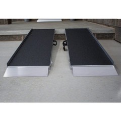 EZ-Access 6ft Suitcase Singlefold AS Portable Ramp, Black, w/ Top Lip Extension