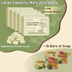 5lb Glycerin Soap Base – Scented Melt and Pour Soap Base for DIY Crafting, Easy