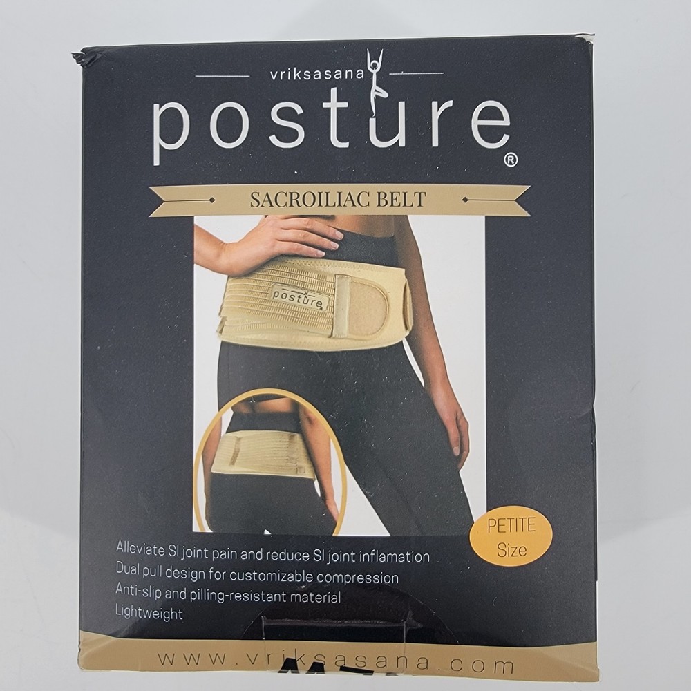 Vriksasana Posture Sacroillac Belt Petite Size NEW Open Box