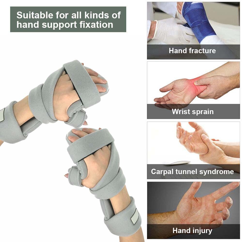1Pair Resting Hand Splint Stroke Hand Splint Adjustable for Sprain Men Women USA