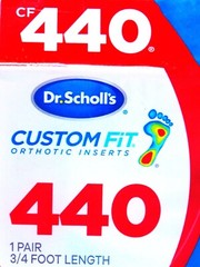 Dr. Scholl’s Custom Fit Orthotic Inserts – Red, 1 Pair (CF440)
