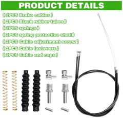14Pcs Brake Cable Parts for Walkers Replace, Drive Rollator Replacement