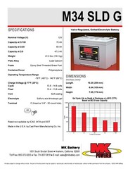MK Battery M34 Sealed GEL Battery – 1 Unit