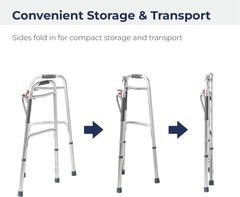 Drive Deluxe Folding Walker 2 Button 10200-1