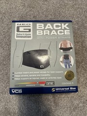 Neo G Back Brace With Power Straps, Universal Sizing Fits Up To 52″ Waist (NEW)