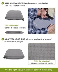 ATEPA Inflatable Seat Cushion, Compact Self-Inflating Seat Cushion for Stadium A