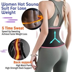 Men Sweat Belt Slimming Waist Trainer Body Shaper Sauna Trimmer Band Weight Loss