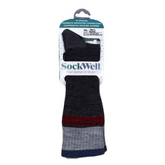 Sockwell Mens Sportster Moderate Graduated Compression Socks Charcoal Size XXL