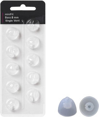 Hearing Aid Domes for Oticon Minifit Single Vent Bass Domes: 2 Packs (8Mm)