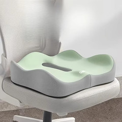 ​​【Ergonomic Office Seat Cushion】3-Zone Memory Foam Lumbar Support Pillow Breath