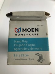 Two (2) New Moen Home Care 9 Inch Chrome Finish Corrosion Resistant Hand Grips