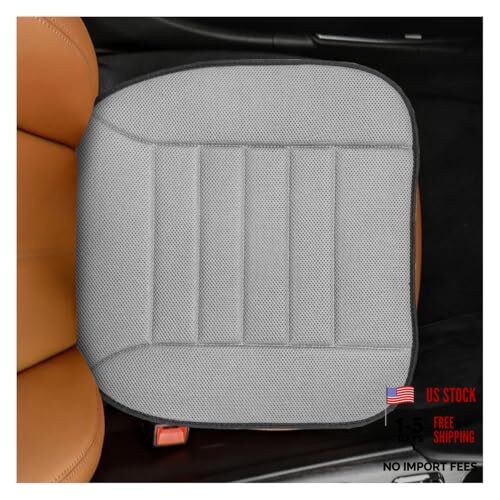 Car Seat Cushion, Breathable 3D Air Mesh Car Front Seats Bottom Cover for Gray