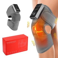 Cordless Red Light Heated Knee Joint Massager Therapy Pain Relief with Vibration
