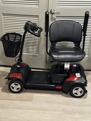 SLIGHTLY USED Drive Scout LT-4 Wheel Scooter 300 lb Capacity 9 Mile Range Black