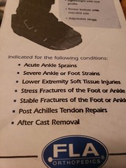 Steplite Easy Air® PNEUMATIC ANKLE WALKER BRACE Boot, HIGH HEIGHT Black, XL