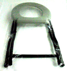 Folding Commode Toilet Chair Steel Portable Camping Seat, 250 Pounds Capacity