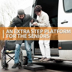 One Step Stools for Adults, Portable Safety Step Platform for Seniors Small Plas