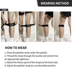 Patellar Tendon Support Strap 2 Pack,Knee Strap for Knee Pain Relief,Patella Ban