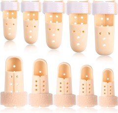10 Pcs Mallet Finger Splint Thumb Splint, 5 Sizes Finger Support Brace Stabilize