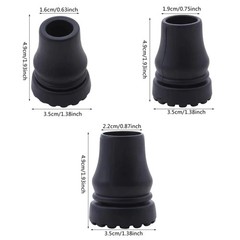 4Pcs Cane Tips 3/4 Inch Heavy Duty Rubber Cane Tips Anti Slip TPR Replacement…