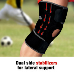 ACE Brand Knee Brace W/ Side Stabilizers, Easy-To-Use, Breathable