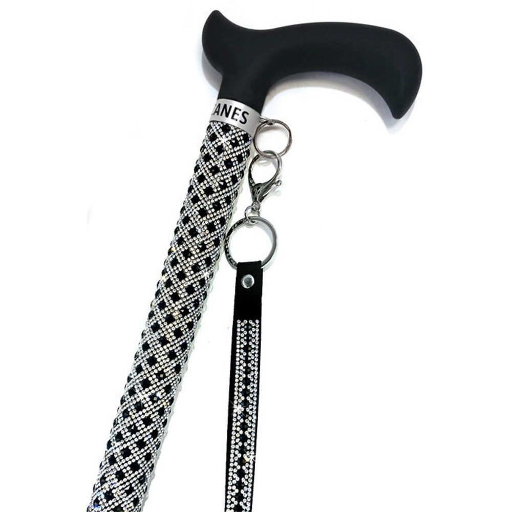 Silver Black JKC106.SIBK Sugar Cane with Coordinating Wrist Band