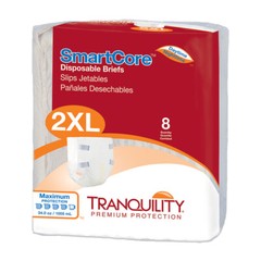 SmartCore Adult Incontinent Brief 2X-Large 60-80in Heavy Absorbency – 8/Pack