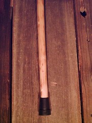 walking stick Buffalo Horn handle stainless steel collar maple shaft MADE IN USA